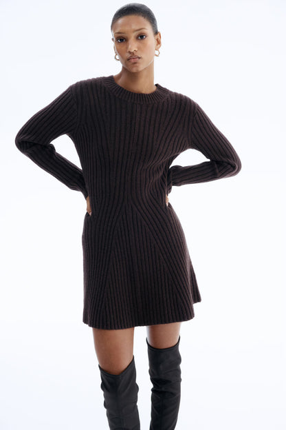 Rib-Knit Dress