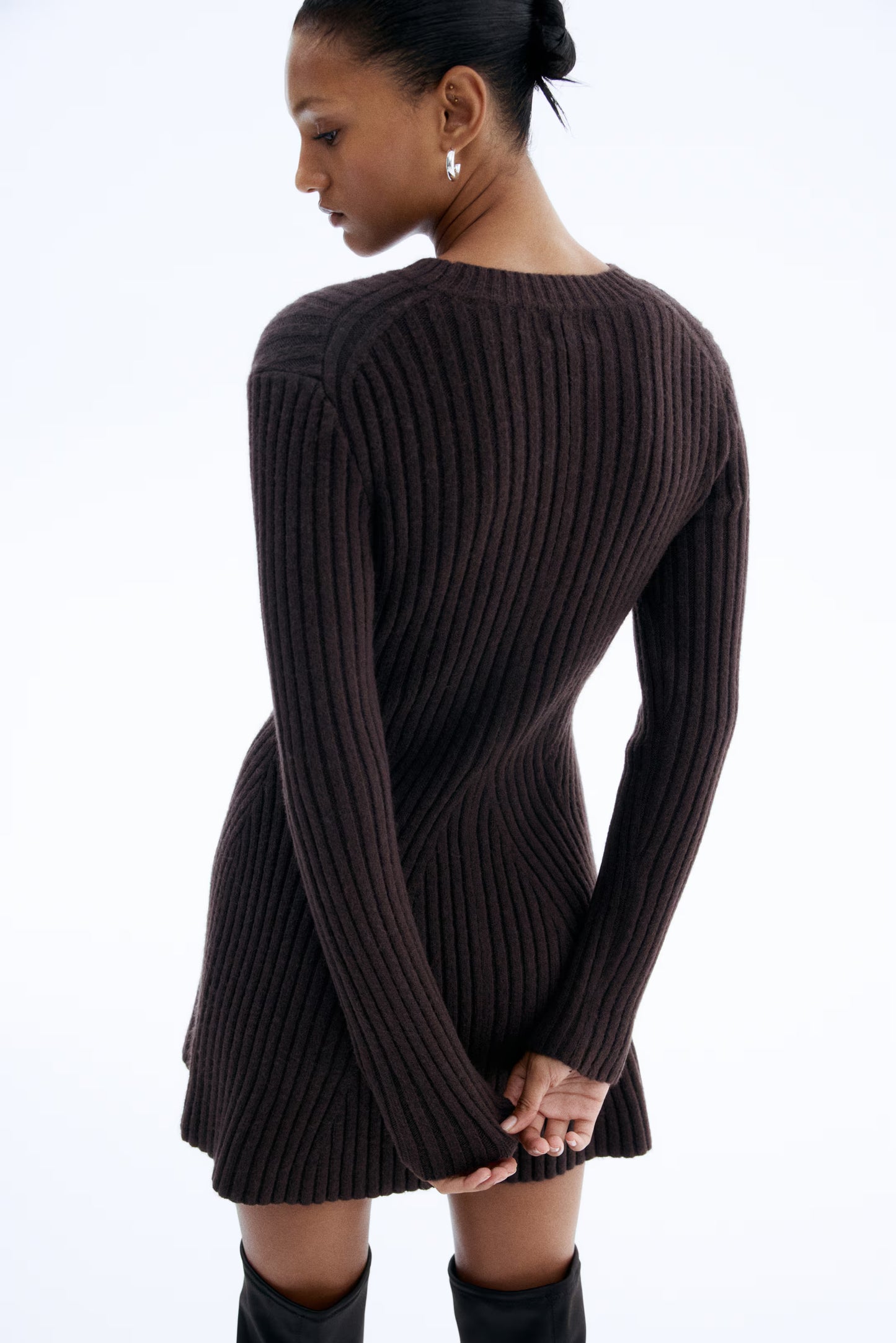 Rib-Knit Dress
