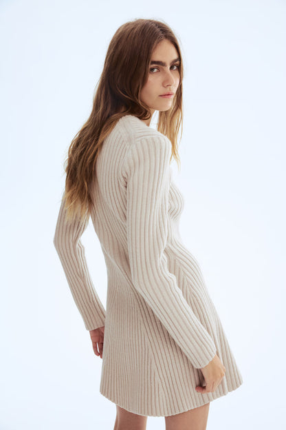 Rib-Knit Dress